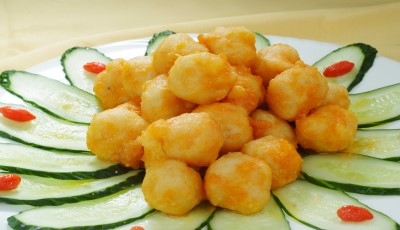 蛋黄焗鱼丸